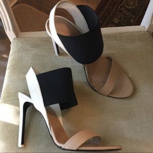 Lowest ⚡️Vince Gaudin strap color block heel VGUC